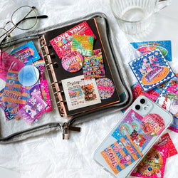 45Pcs/lot Neon Light Garden Series Laser Stickers Girl Scrapbooking Stick Label Diary Album Sticker Personalized Stationery Gift (Online Order Only)