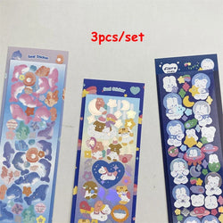 3pcs/5pcs/6pcs Full Set Series Cute Korean idol card Decorative Stickers DIY Scrapbooking Diary Album Sticker Stationery (ONLINE ORDER ONLY)