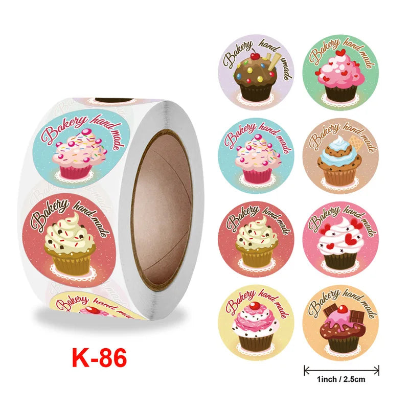 Yellow Lemon Sticker 500 Pcs/roll For Kids Reward Sticker Fruit LabelsThank You Sticker Kids Toys (ONLINE ORDER ONLY)