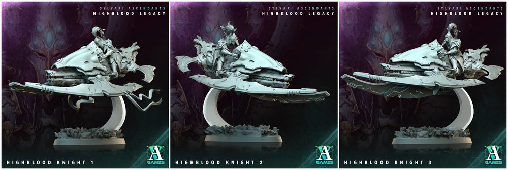 3D Printed Archvillain Games Highblood Knight Sylvari Ascendants Highblood Legacy Archvillain Society Vol XXXV 28 32mm D&D (Online Only)