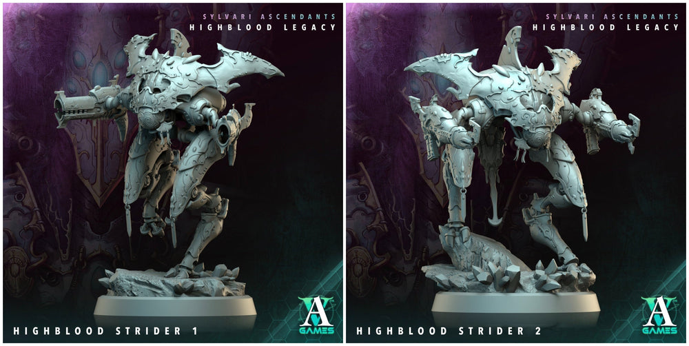 3D Printed Archvillain Games Highblood Strider Sylvari Ascendants Highblood Legacy Archvillain Society Vol XXXV 28 32mm D&D (Online Only)