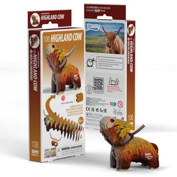 Highland Cow 3D Cardboard Model Kit Eugy (ONLINE ORDER ONLY)