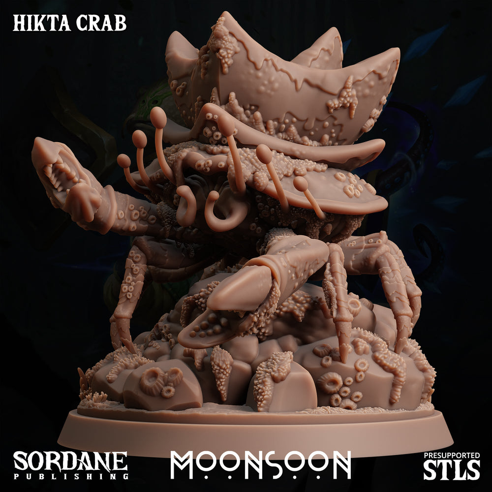 3D Printed Sordane Publishing Hikta Crab Moonsoon 28 32mm D&D (Online Only)