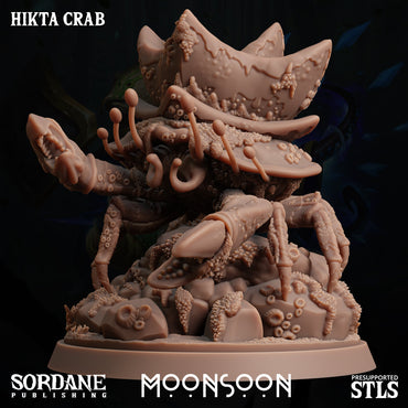 3D Printed Sordane Publishing Hikta Crab Moonsoon 28 32mm D&D (Online Only)