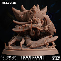 3D Printed Sordane Publishing Hikta Crab Moonsoon 28 32mm D&D (Online Only)