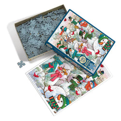 Hill of a Lot of Snowmen 500 Piece Jigsaw Puzzle Cobble Hill (ONLINE ORDER ONLY)
