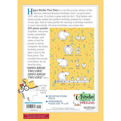 Hippo Birdie Two Ewe 300 Piece Happy Birthday Jigsaw Puzzle Workman (ONLINE ORDER ONLY)