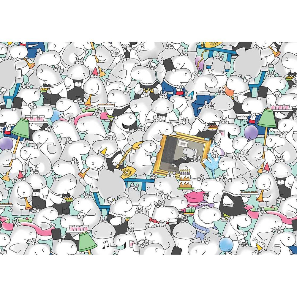 Hippos Go Berserk! By Sandra Boynton 1000 Piece Jigsaw Puzzle S&S