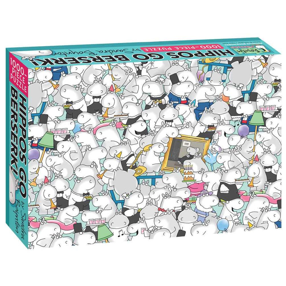 Hippos Go Berserk! By Sandra Boynton 1000 Piece Jigsaw Puzzle S&S