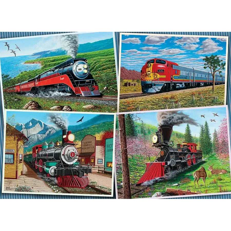 Historic Locomotives 1000 Piece Jigsaw Puzzle Cobble Hill