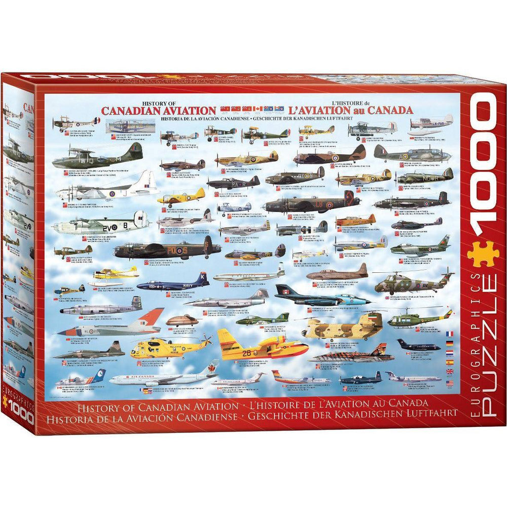 History of Canadian Aviation 1000 Piece Jigsaw Puzzle Eurographics (ONLINE ORDER ONLY)