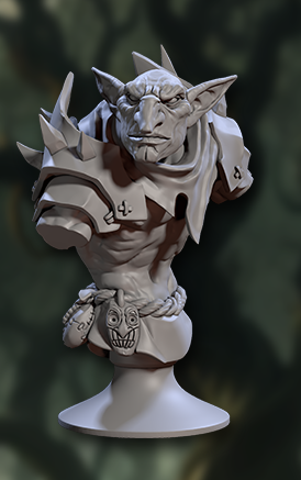 3D Printed Artisan Guild Faldorn Hobgoblin Bust Set 28mm 32mm (Online Only)