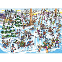 Hockey Town Doodle 1000 Piece Jigsaw Puzzle Cobble Hill (ONLINE ORDER ONLY)
