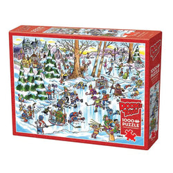 Hockey Town Doodle 1000 Piece Jigsaw Puzzle Cobble Hill (ONLINE ORDER ONLY)