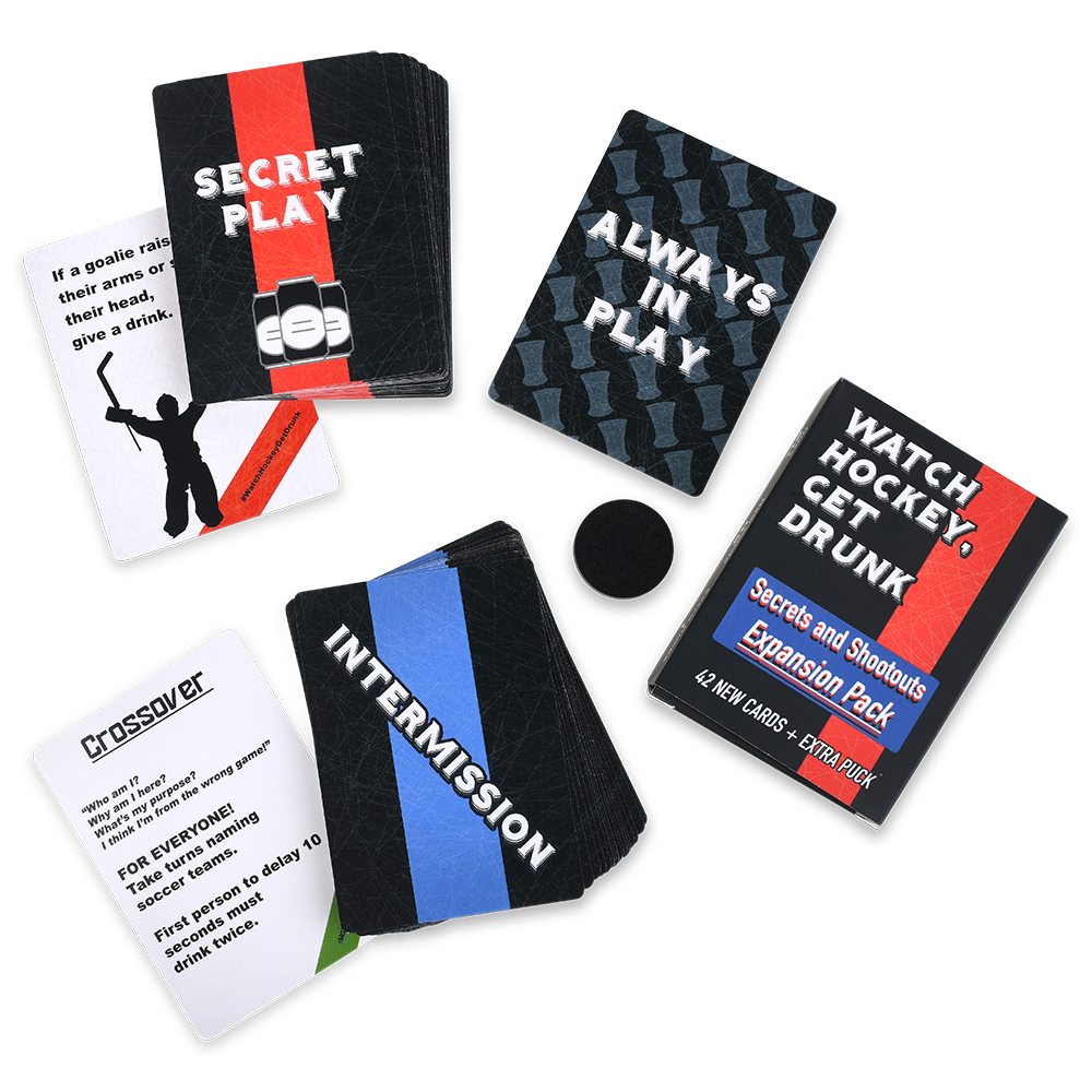 Secrets and Shootouts EXPANSION PACK for Watch Hockey, Get Drunk (Online Order Only)