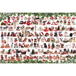 Holiday Dogs 1000 Piece Jigsaw Puzzle in Tin Eurographics (ONLINE ORDER ONLY)