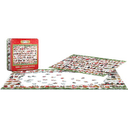 Holiday Dogs 1000 Piece Jigsaw Puzzle in Tin Eurographics (ONLINE ORDER ONLY)