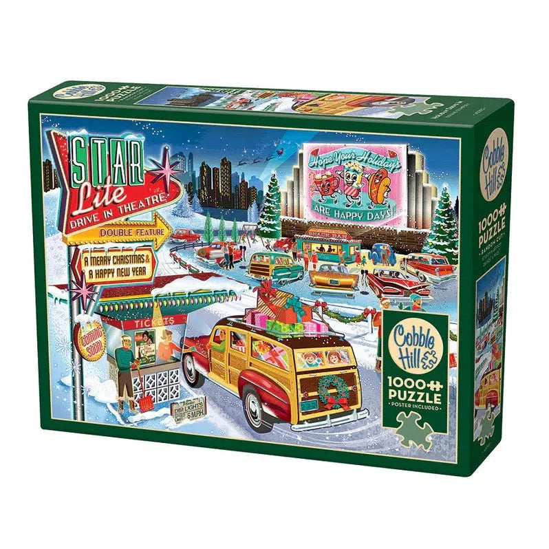 Holiday Drive In 1000 Piece Jigsaw Puzzle Cobble Hill (ONLINE ORDER ONLY)