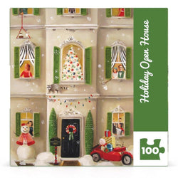 Holiday Open House by Janet Hill 100 Piece Mini Jigsaw Puzzle NYPC