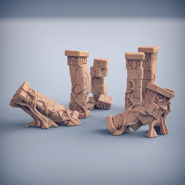 3D Printed Artisan Guild Holmuran Temple Ruins Swamp Gurunda 28mm 32mm (Online Only)