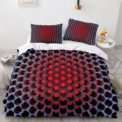Honeycomb Pattern Bedding Sets Quilt Covers Without Filler (Online Order Only)