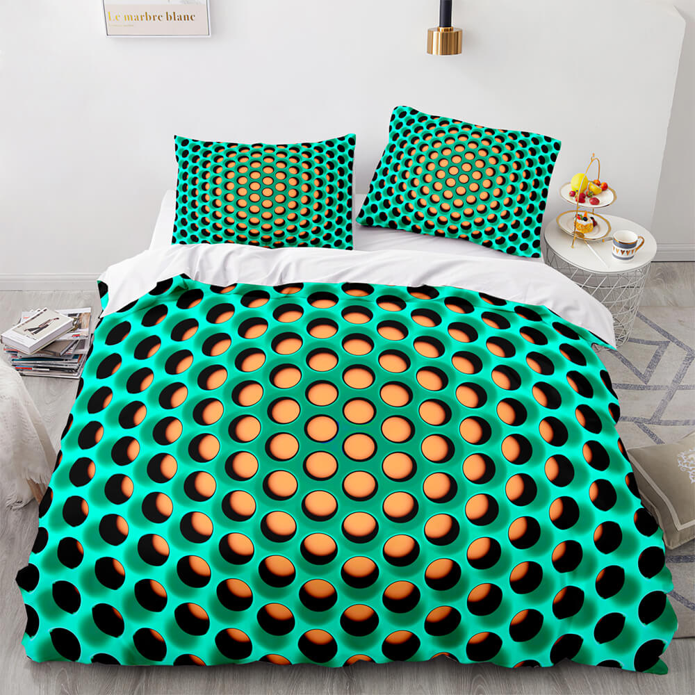 Honeycomb Pattern Bedding Sets Quilt Covers Without Filler (Online Order Only)
