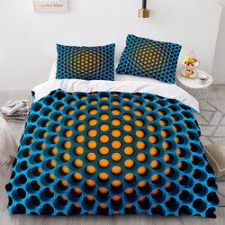 Honeycomb Pattern Bedding Sets Quilt Covers Without Filler (Online Order Only)