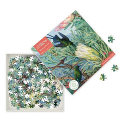 Honeyflowers & Honeysuckers by M. North 1000 Piece Jigsaw Puzzle Flame Tree