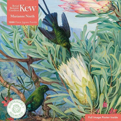 Honeyflowers & Honeysuckers by M. North 1000 Piece Jigsaw Puzzle Flame Tree
