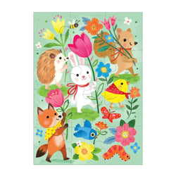 Hoppy Easter Greeting Card 12 Piece Jigsaw Puzzle Mudpuppy