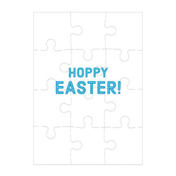 Hoppy Easter Greeting Card 12 Piece Jigsaw Puzzle Mudpuppy