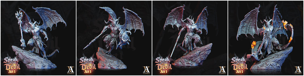 3D Printed Archvillain Games Horned Devil Speak of the Devil Act I 28 32mm D&D (Online Only)