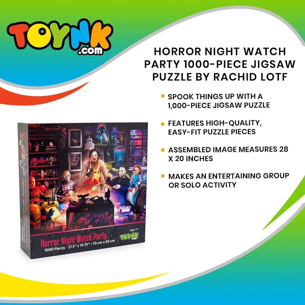 Horror Night Watch Party 1000 Piece Jigsaw Puzzle Toynk