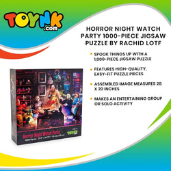 Horror Night Watch Party 1000 Piece Jigsaw Puzzle Toynk