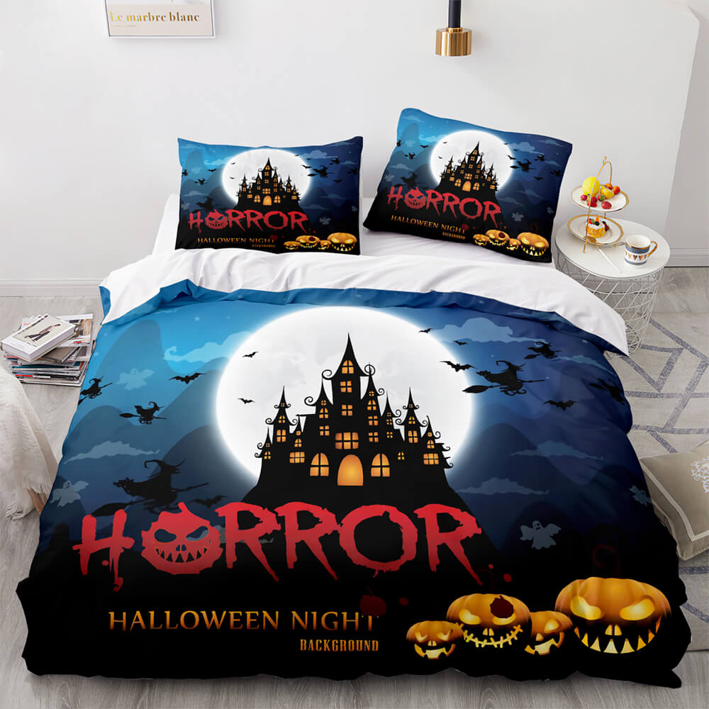 Horror Halloween Decor Bedding Sets Quilt Covers Room Decoration (Online Order Only)