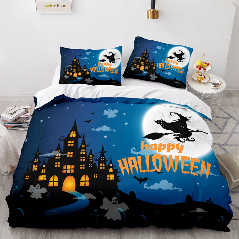 Horror Halloween Decor Bedding Sets Quilt Covers Room Decoration (Online Order Only)