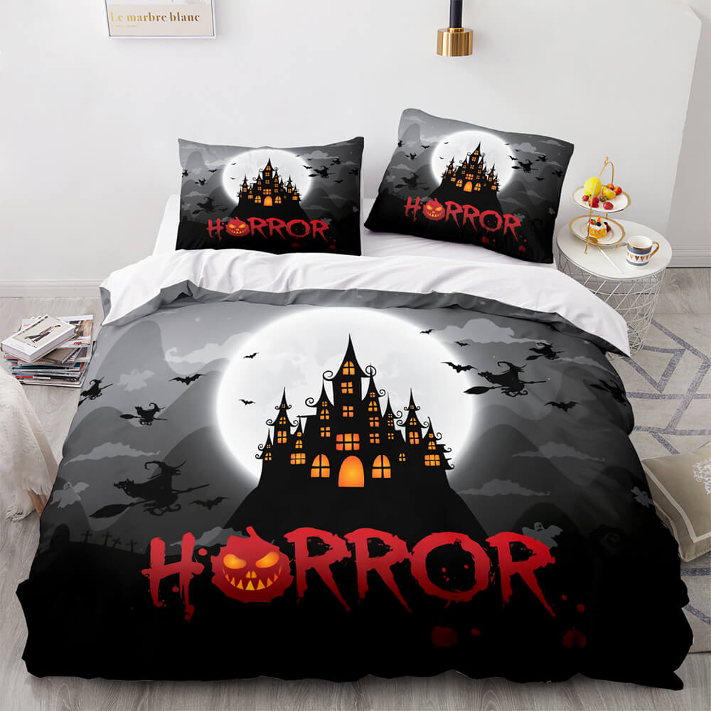 Horror Halloween Decor Bedding Sets Quilt Covers Room Decoration (Online Order Only)