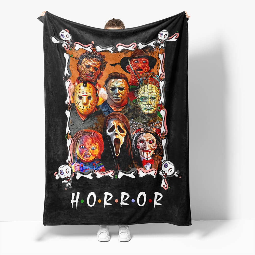 Horror Robe Flannel Blanket Fleece Throw Blanket Wrap Nap Bedding Sets (Online Order Only)