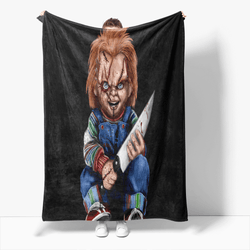 Horror Robe Flannel Blanket Fleece Throw Blanket Wrap Nap Bedding Sets (Online Order Only)