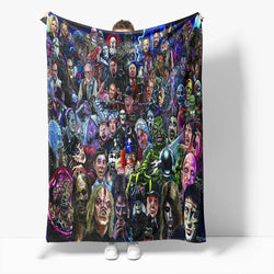 Horror Robe Flannel Blanket Fleece Throw Blanket Wrap Nap Bedding Sets (Online Order Only)