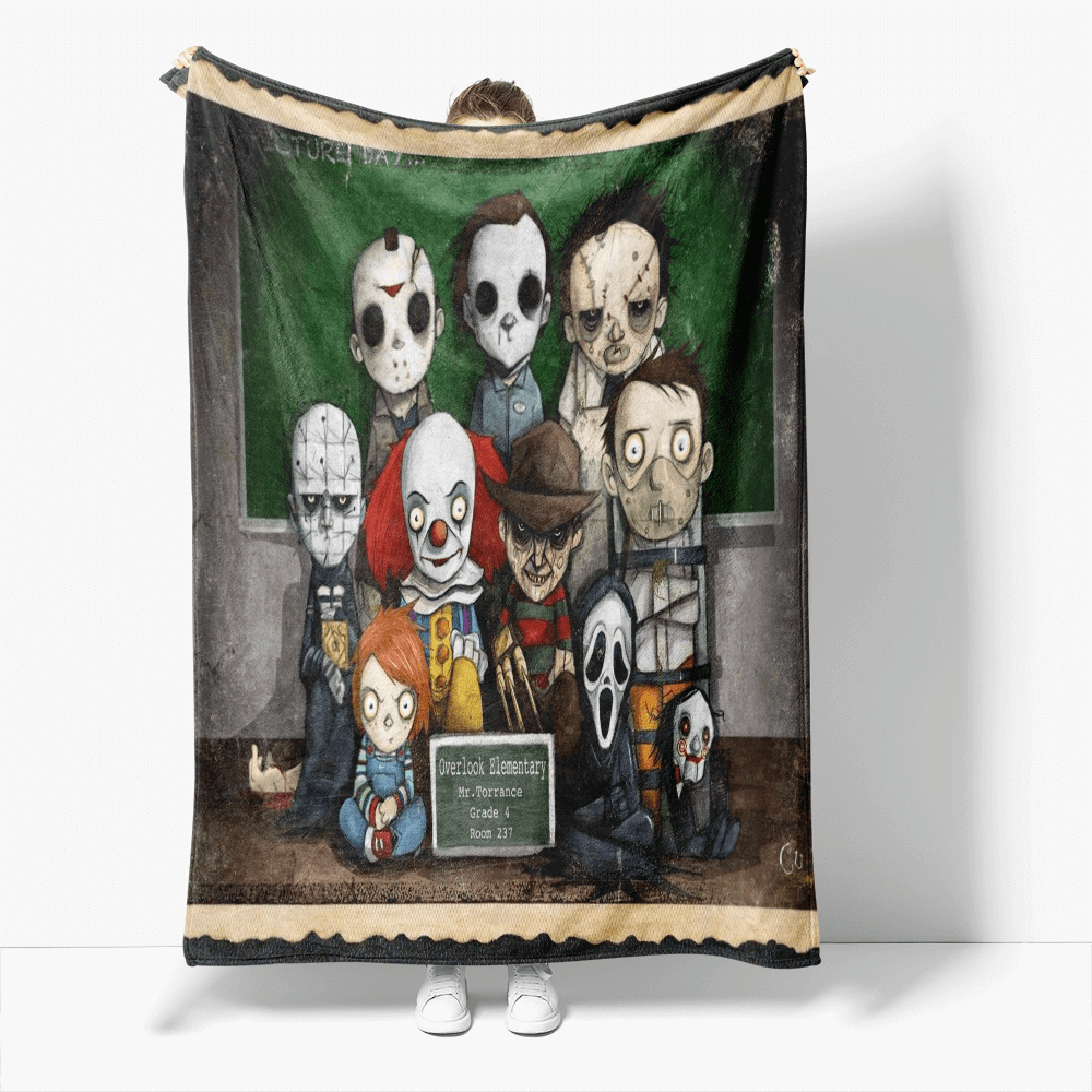 Horror Robe Flannel Blanket Fleece Throw Blanket Wrap Nap Bedding Sets (Online Order Only)