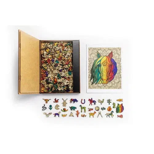 Horse 250 Piece Wooden Jigsaw Puzzle Geek Toys (ONLINE ORDER ONLY)