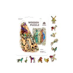 Horse 40 Piece Mini Wooden Jigsaw Puzzle Geek Toys (ONLINE ORDER ONLY)