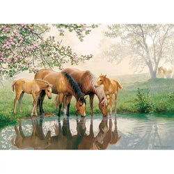 Horse Family 350 Piece Family Jigsaw Puzzle Cobble Hill (ONLINE ORDER ONLY)