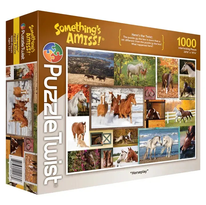 Horseplay "Something's Amiss!" 1000 Piece Jigsaw Puzzle PuzzleTwist (ONLINE ORDER ONLY)
