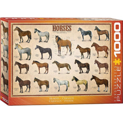Horses 1000 Piece Jigsaw Puzzle Eurographics (ONLINE ORDER ONLY)