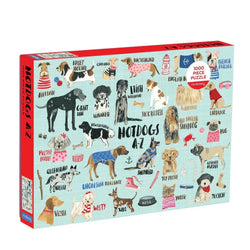 Hot Dogs A-Z 1000 Piece Jigsaw Puzzle Mudpuppy (ONLINE ORDER ONLY)
