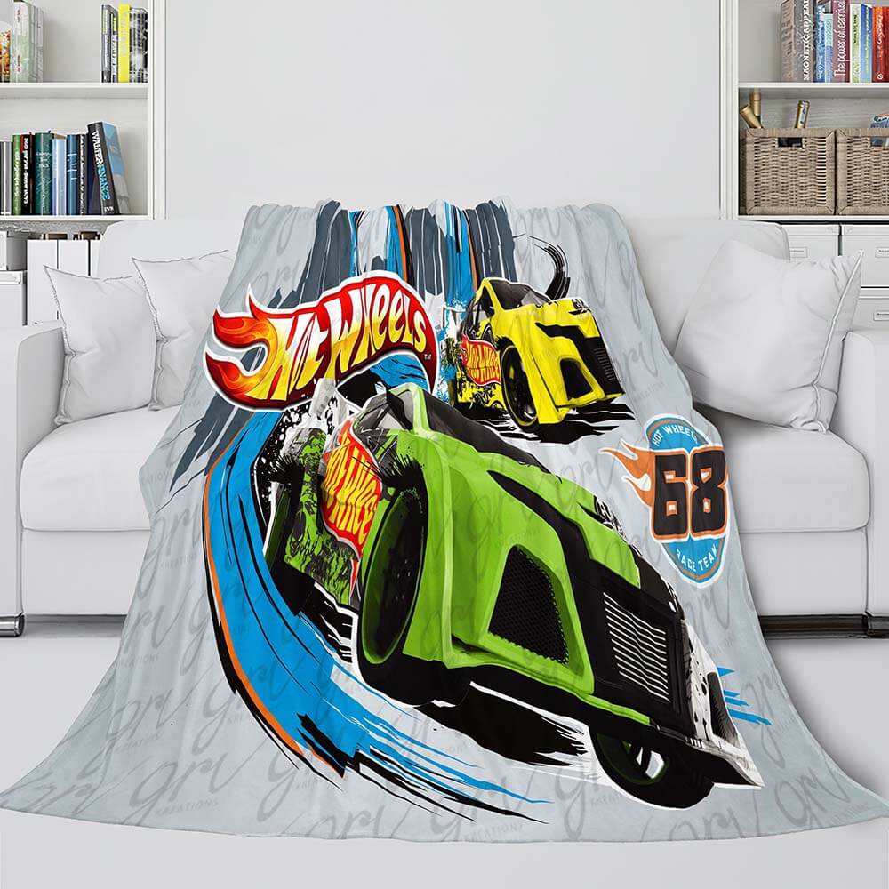 Hot Wheels Blanket Flannel Fleece Blanket (Online Order Only)