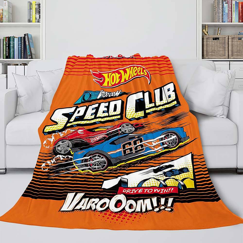 Hot Wheels Blanket Flannel Fleece Blanket (Online Order Only)