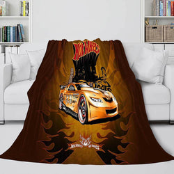 Hot Wheels Blanket Flannel Fleece Blanket (Online Order Only)